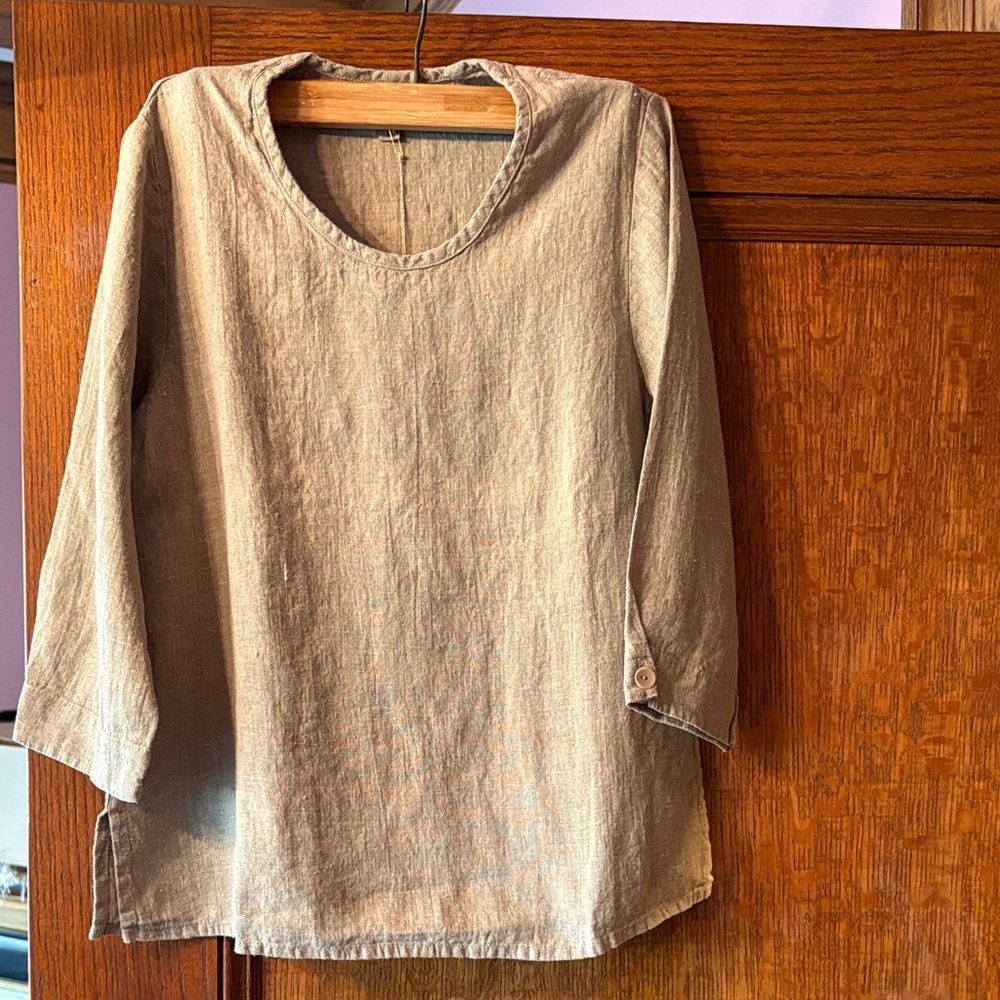 FLAX “throw it on” natural Women's shirt